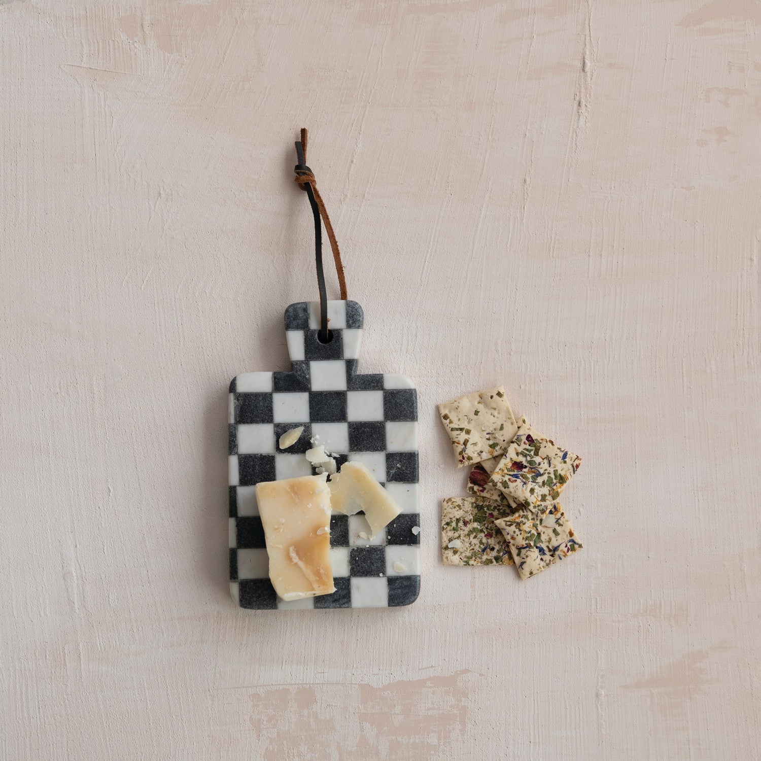 Black and white marble board