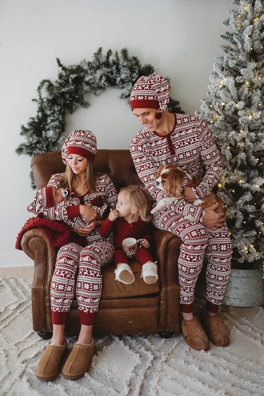ORGANIC SANTA'S SLEIGH FOOTIE & CAP