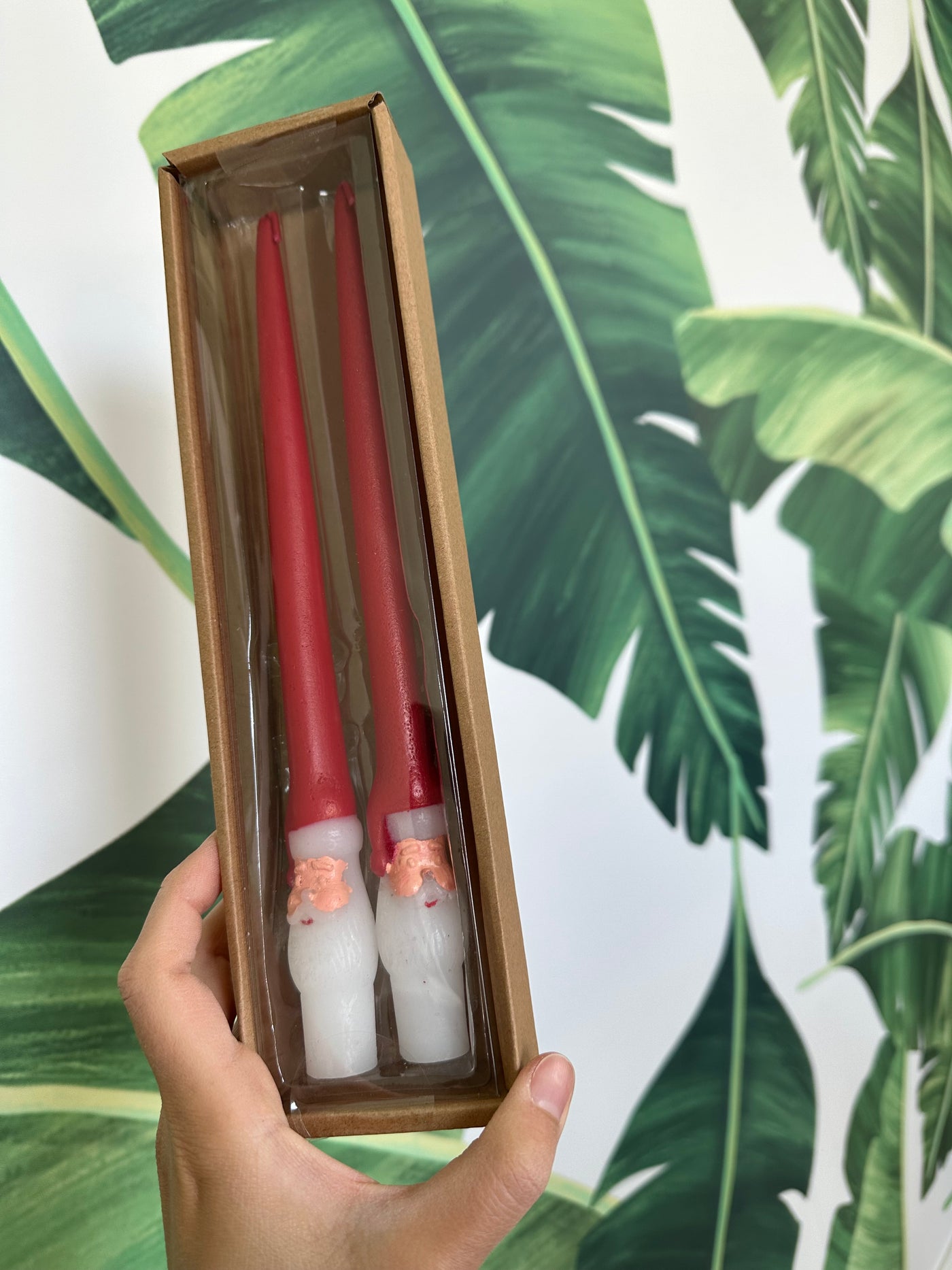 SANTA TAPER CANDLE
