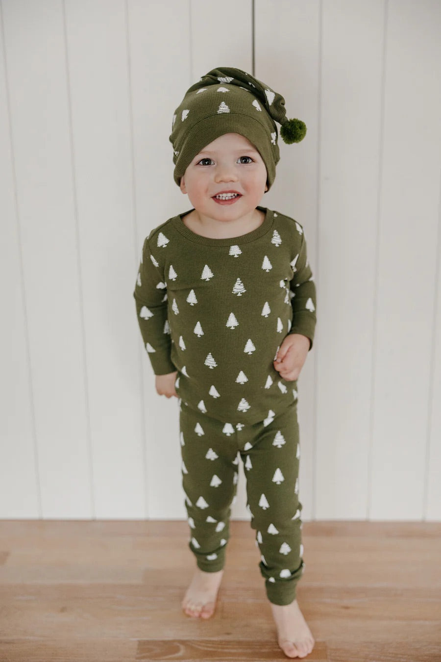 ORGANIC FROSTY PINE PJ & CAP SET
