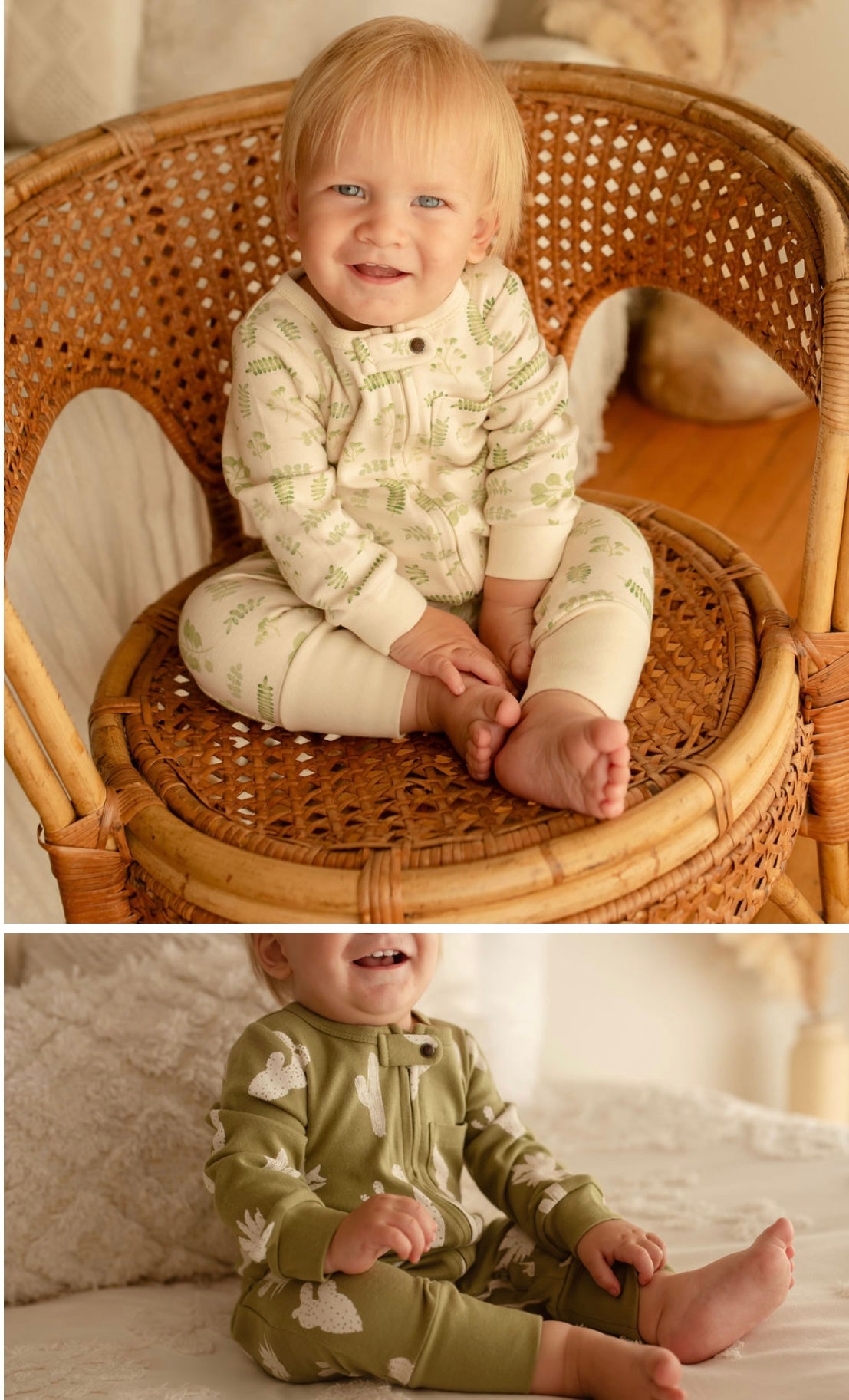 ORGANIC SAGE CACTUS ROMPER