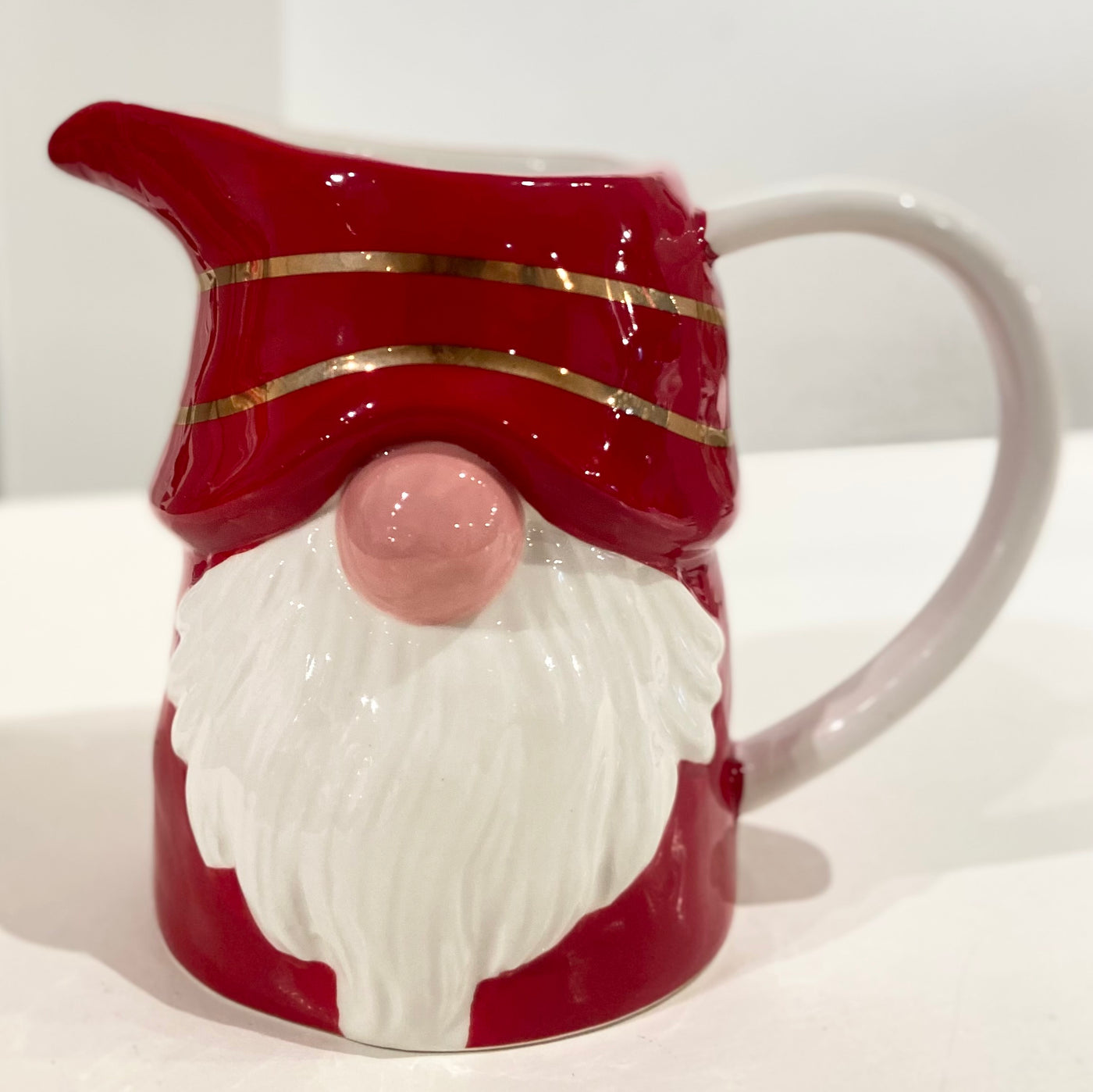 CERAMIC GNOME PITCHER
