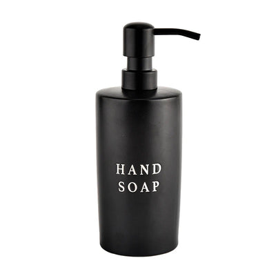 15OZ BLACK STONEWARE HAND SOAP