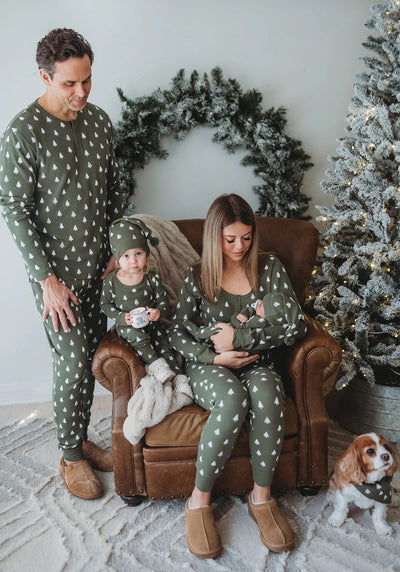 ORGANIC FROSTY PINE FOOTIE & CAP