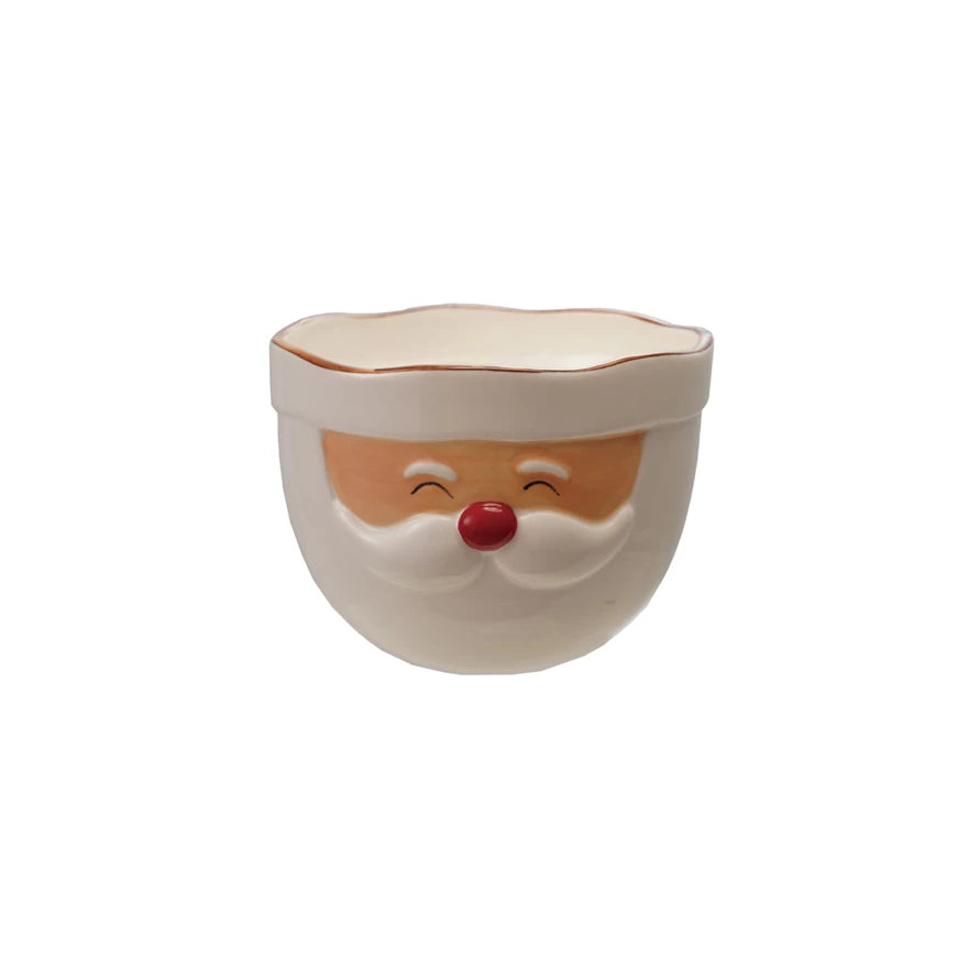 STONEWARE SANTA MIXING BOWL