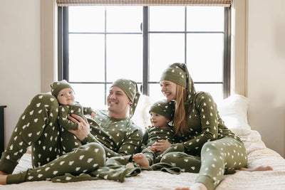 ORGANIC FROSTY PINE FOOTIE & CAP