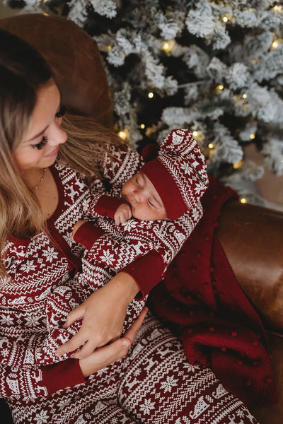ORGANIC SANTA'S SLEIGH FOOTIE & CAP
