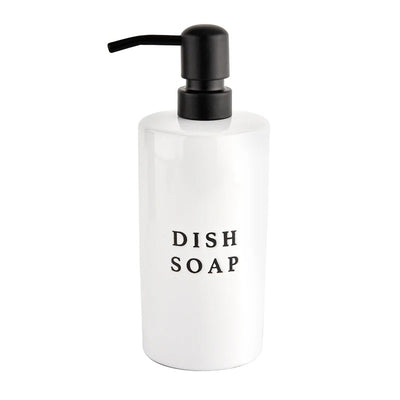 15OZ WHITE STONEWARE DISH SOAP