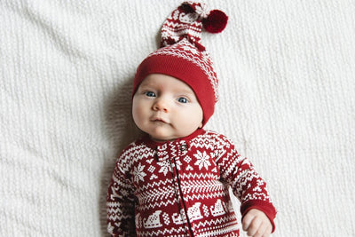 ORGANIC SANTA'S SLEIGH FOOTIE & CAP
