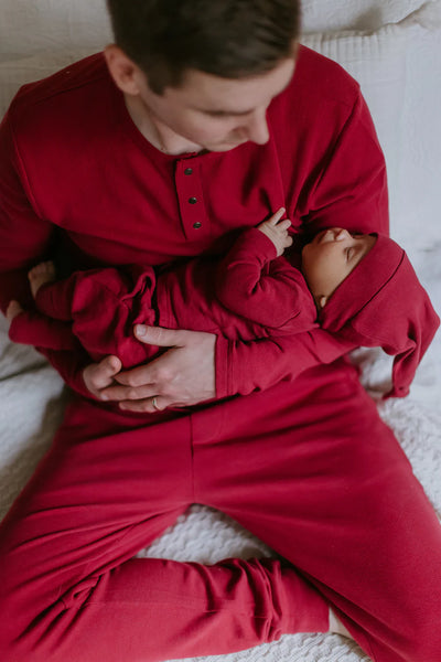 ORGANIC CRIMSON THERMAL MEN'S SET