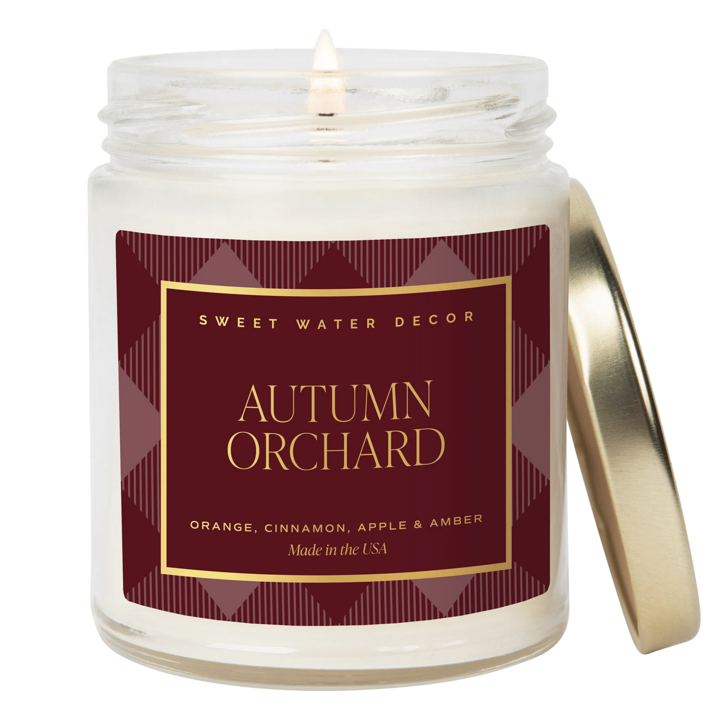 AUTUMN ORCHARD PATTERN CANDLE - 9 OZ