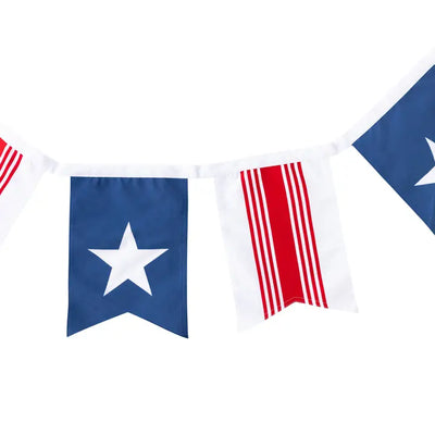 OVERSIZED OUTDOOR FABRIC FLAG PENNANT BANNER