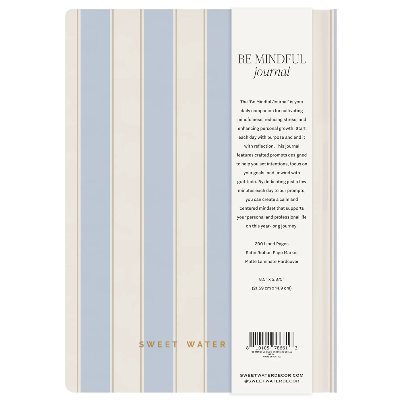 BE MINDFUL PROMPTED JOURNAL