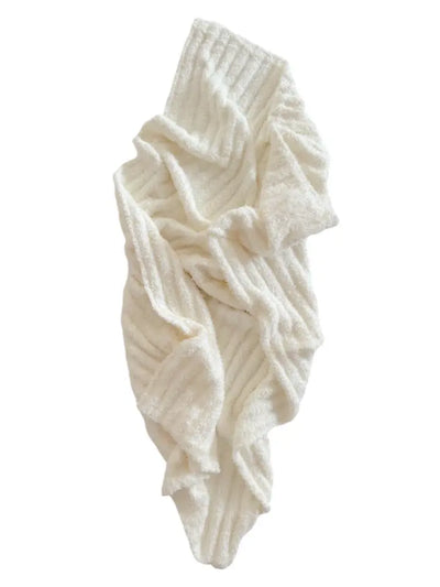 CREAM WAVE BLANKET