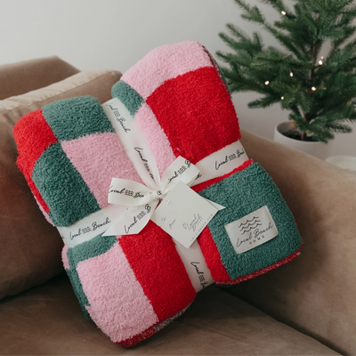 MIXED CHECKER LUXE BLANKET