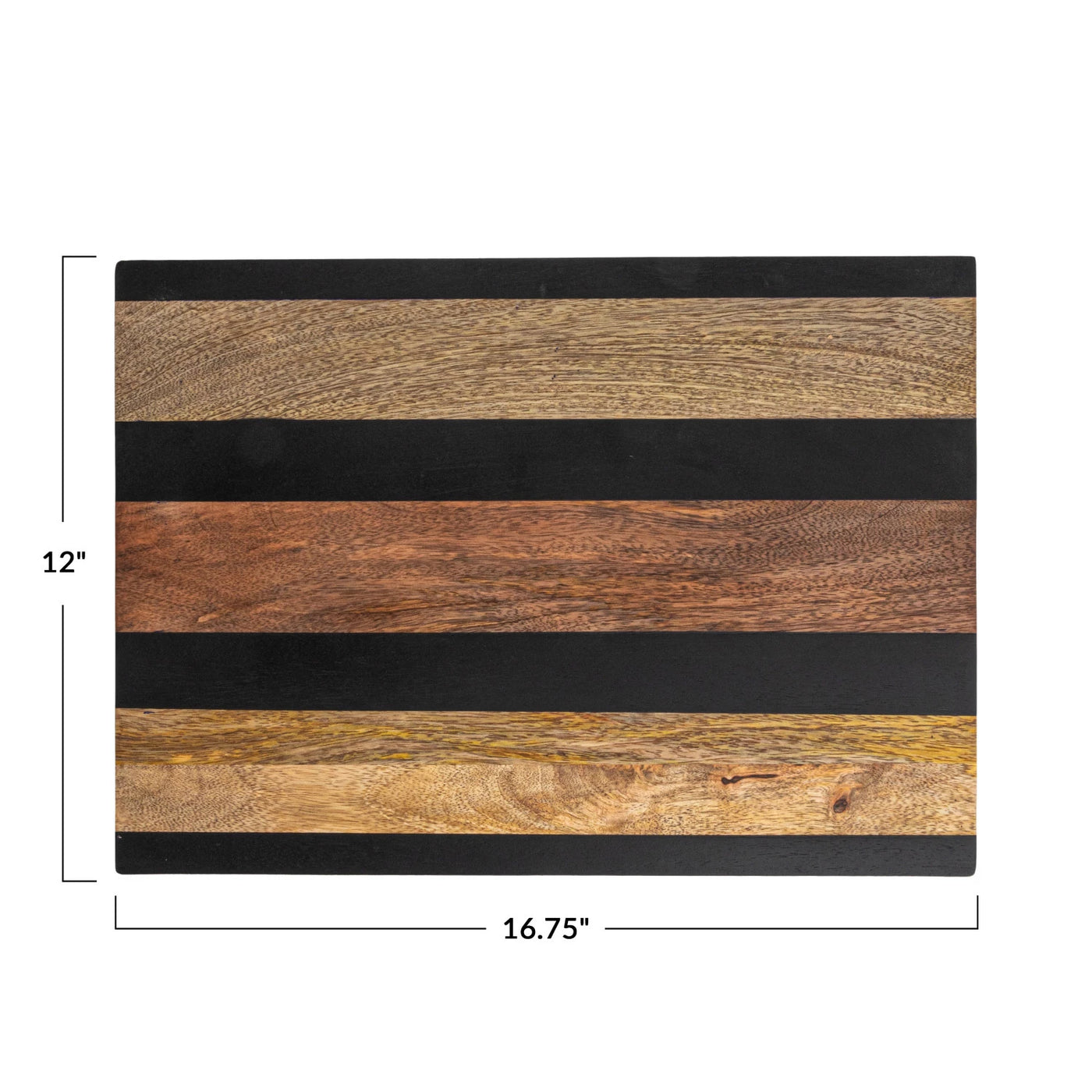 MANGO WOOD BOARD WITH STRIPES