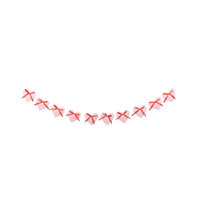 FELT HEART BOW BANNER