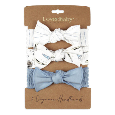 ORGANIC LET'S GO BASEBALL HEADBAND SET