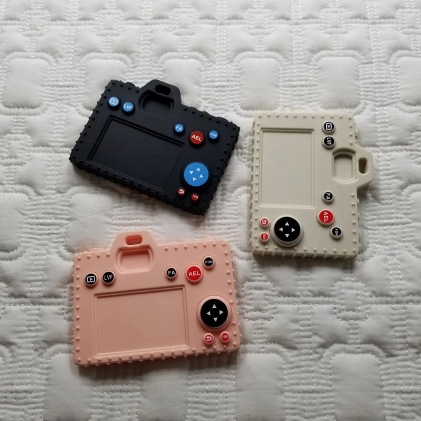 3D CAMERA SILICONE TEETHER TOY