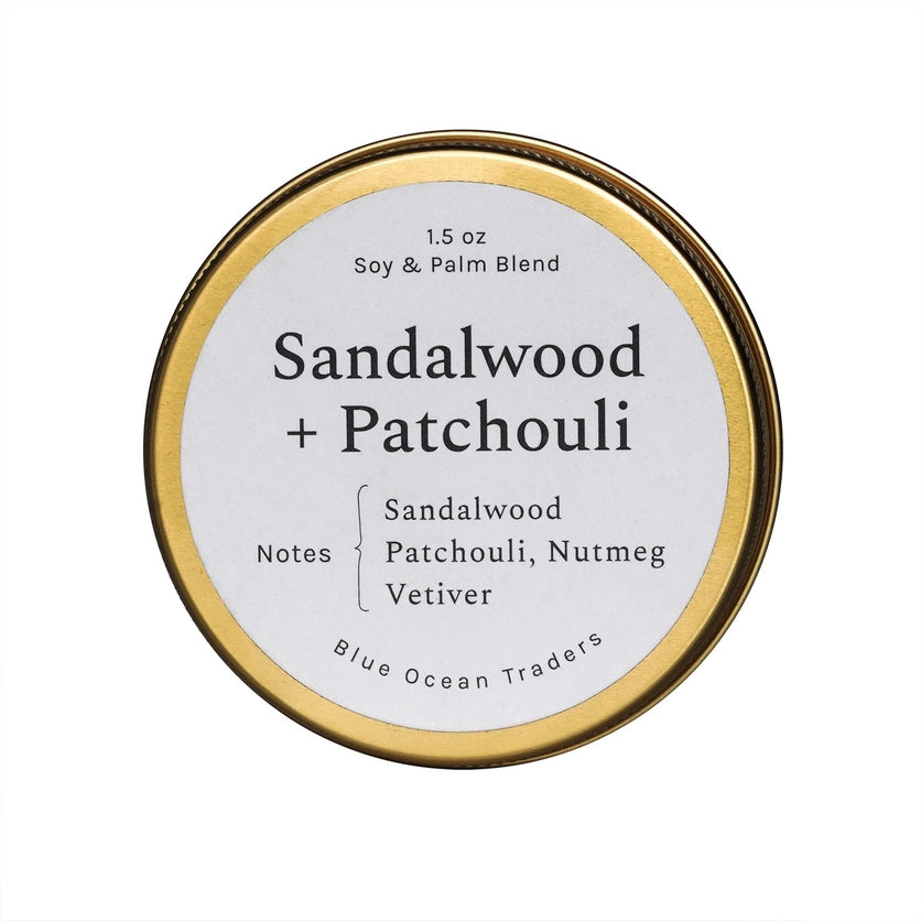 MINI SANDALWOOD + PATCHOULI TRAVEL TIN