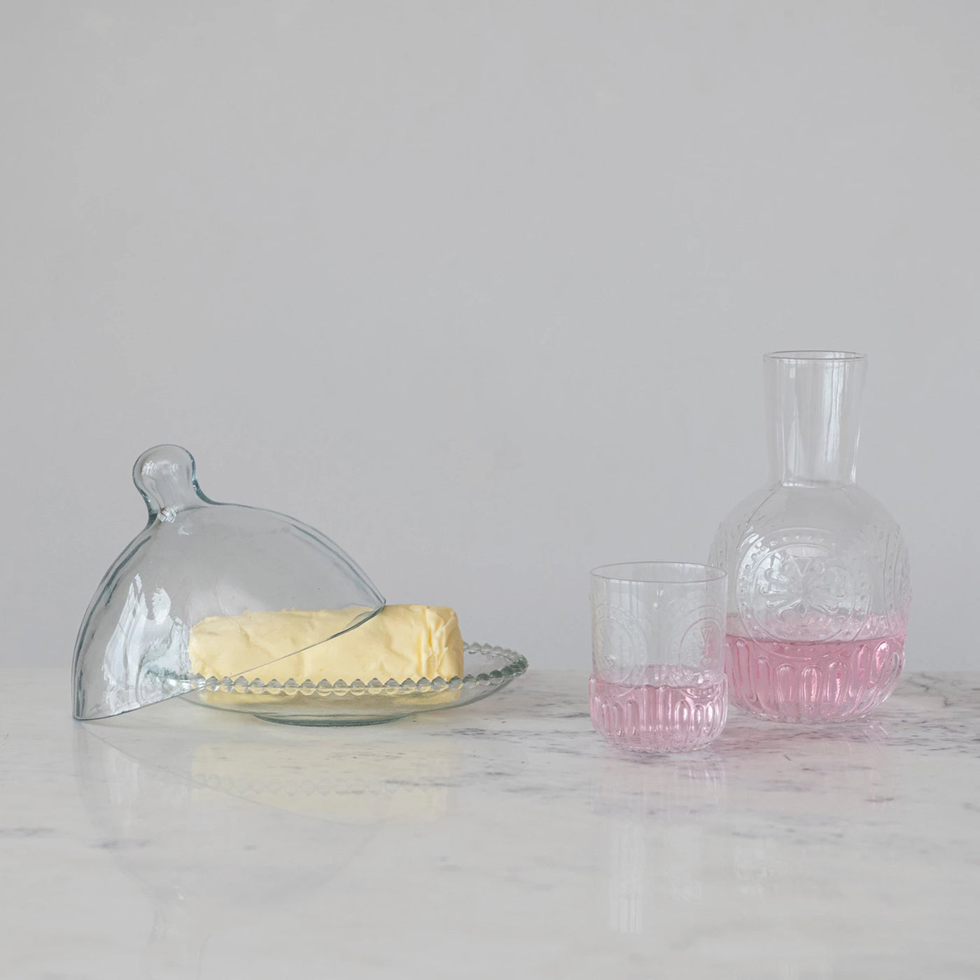 DECANTER BOTTLE + GLASS SET