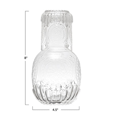 DECANTER BOTTLE + GLASS SET