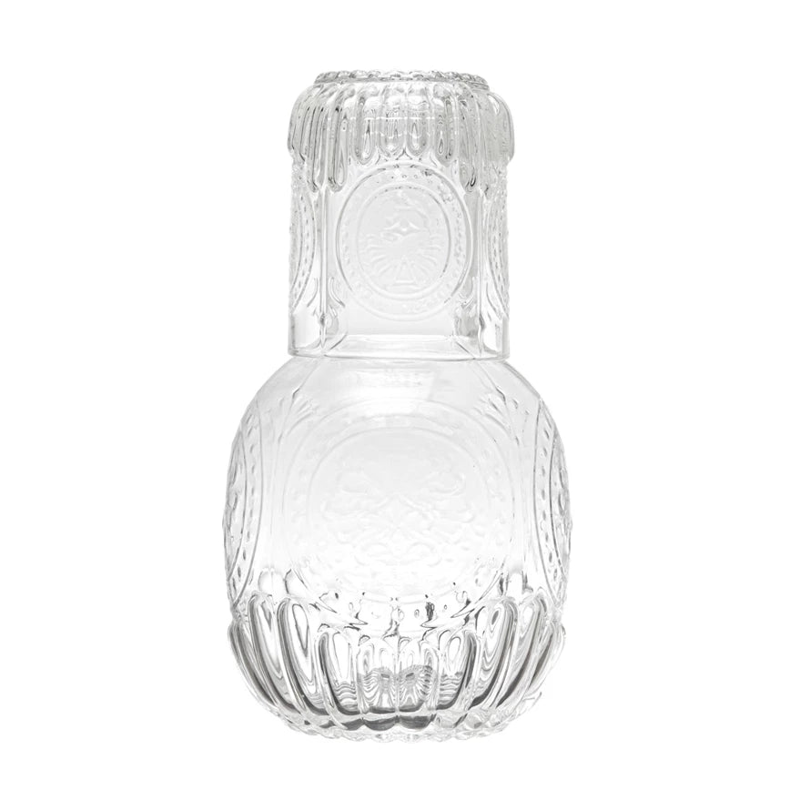 DECANTER BOTTLE + GLASS SET