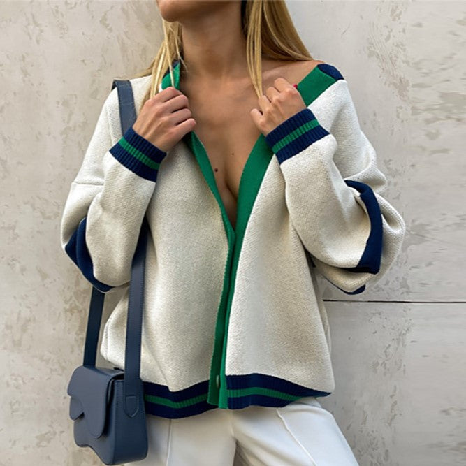 TAN VIVIA TEXTURED CARDIGAN