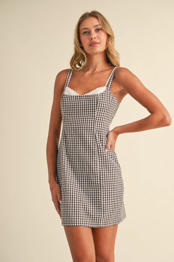 GINGHAM CHECKERED DRESS
