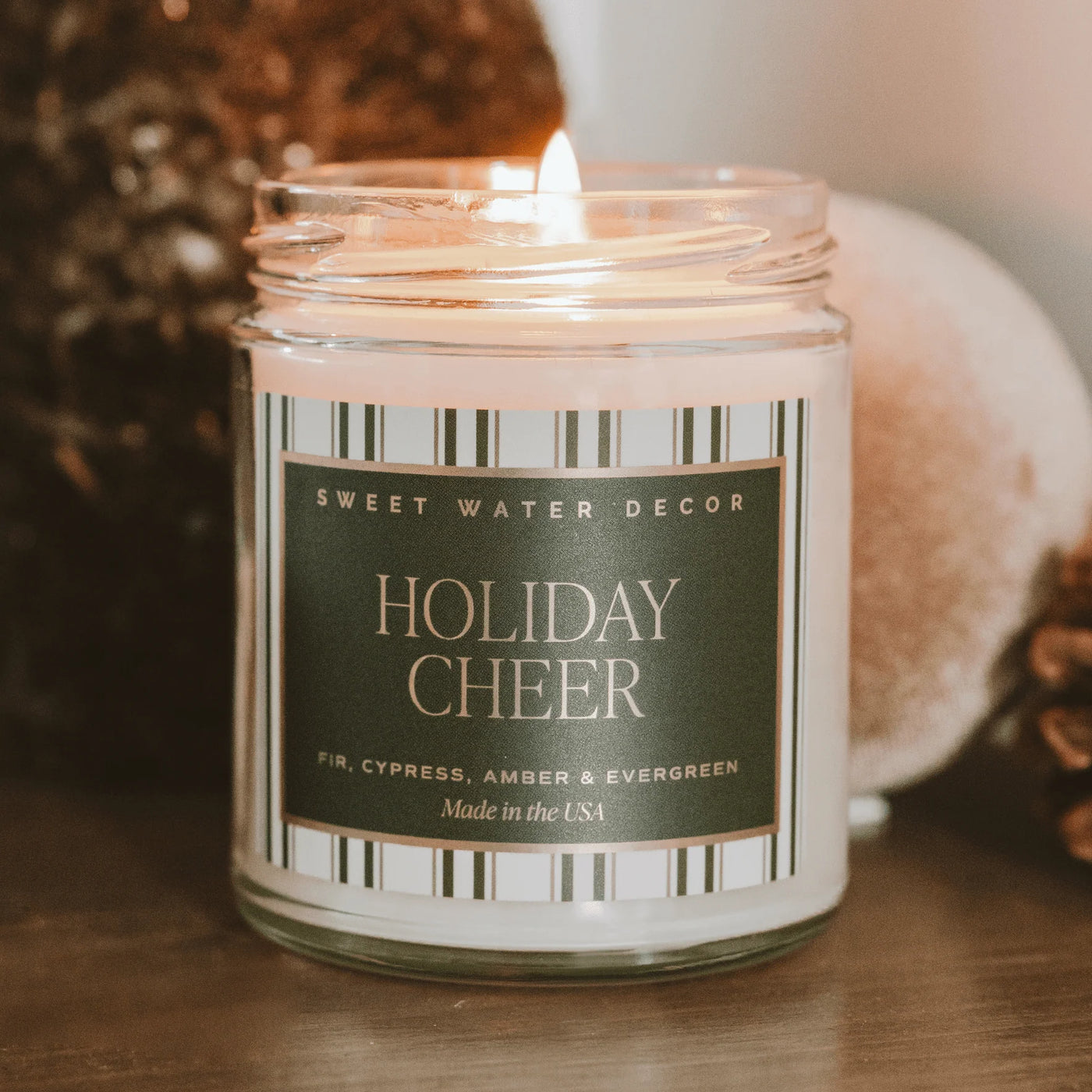 HOLIDAY CHEER SOY CANDLE - 9OZ