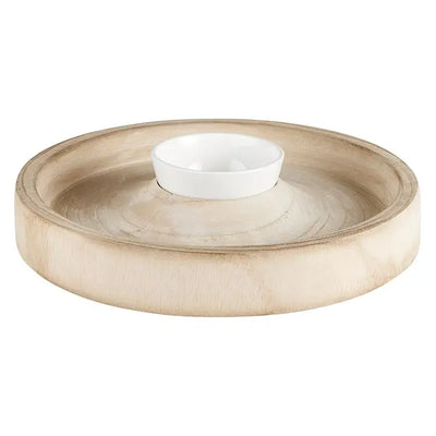 CHIP HOLDER WITH HEART DIP BOWL