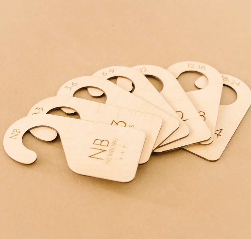 WOODEN BABY CLOSET DIVIDERS