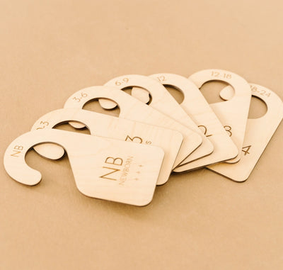 WOODEN BABY CLOSET DIVIDERS