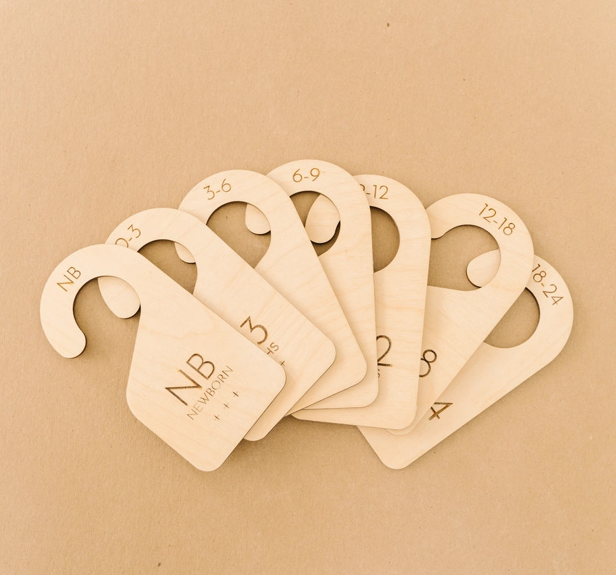 WOODEN BABY CLOSET DIVIDERS