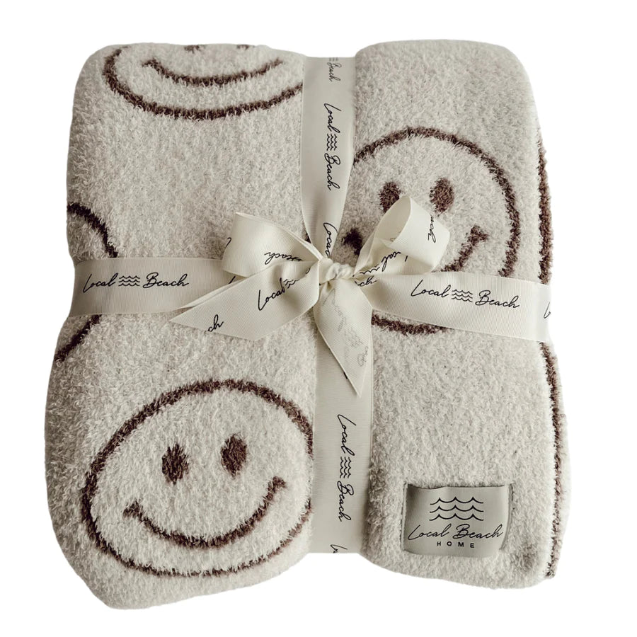 COCOA SMILEY LUXE HOME BLANKET