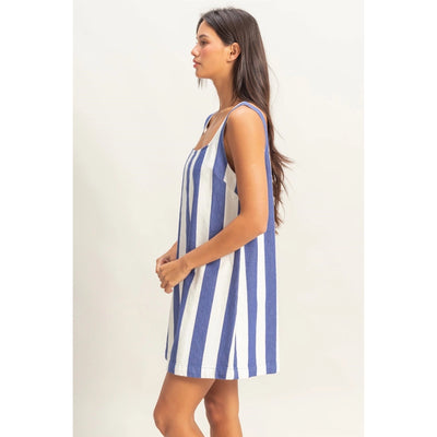 OCEAN WOVEN MINI DRESS