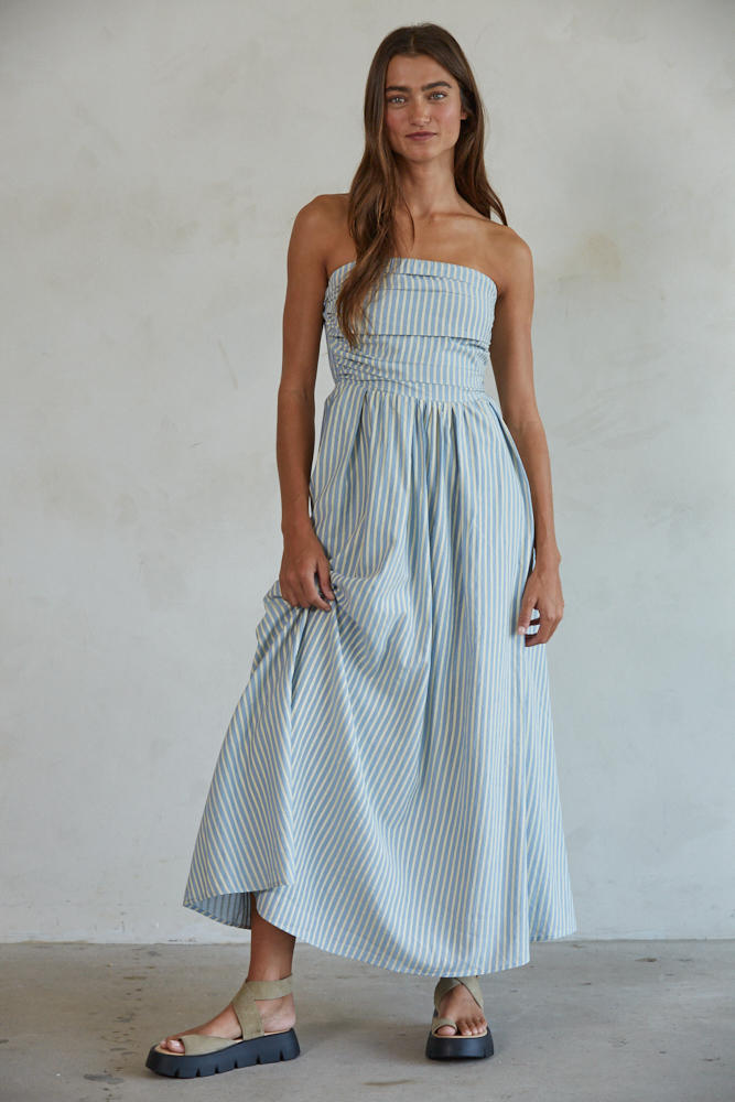 BEACH BLUE PROMENADE DRESS