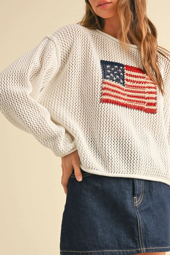 FLAG KNITTED SWEATER