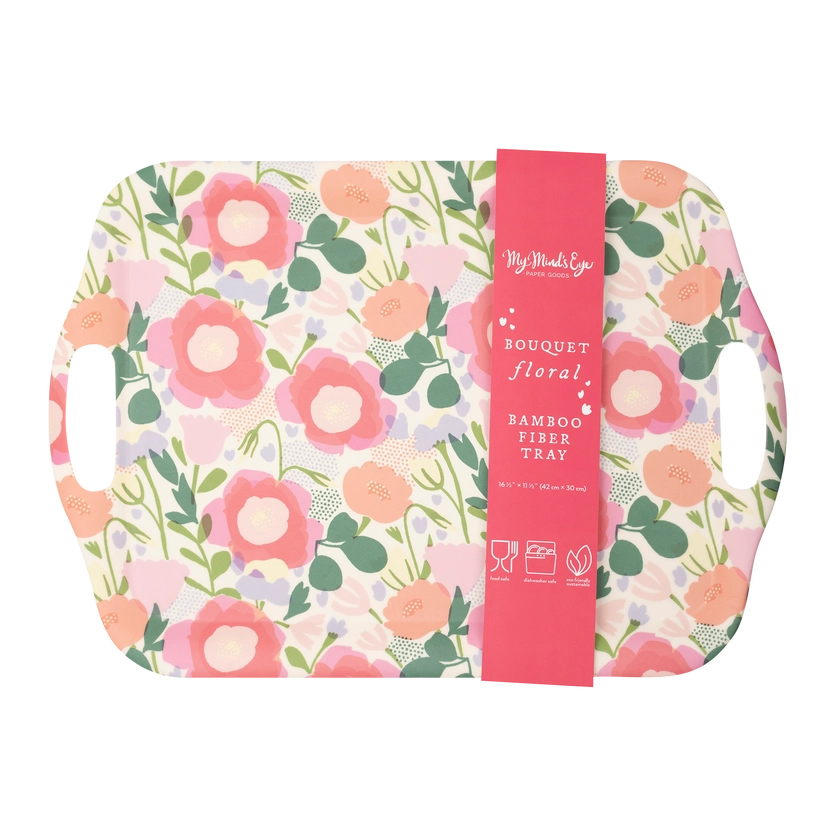 BAMBOO FLORAL TRAY