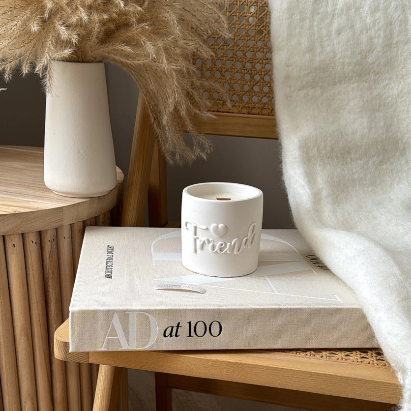 FRIEND WOOD WICK CANDLE