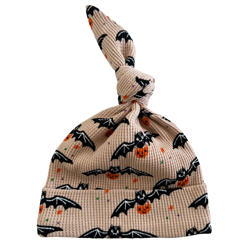 HALLOWEEN WAFFLE KNOT BEANIE