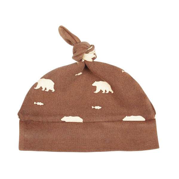 ORGANIC LATTE BEAR KNOT HAT