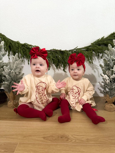 VINTAGE SATNA CHRISTAMS SWEATSHIRT ROMPER