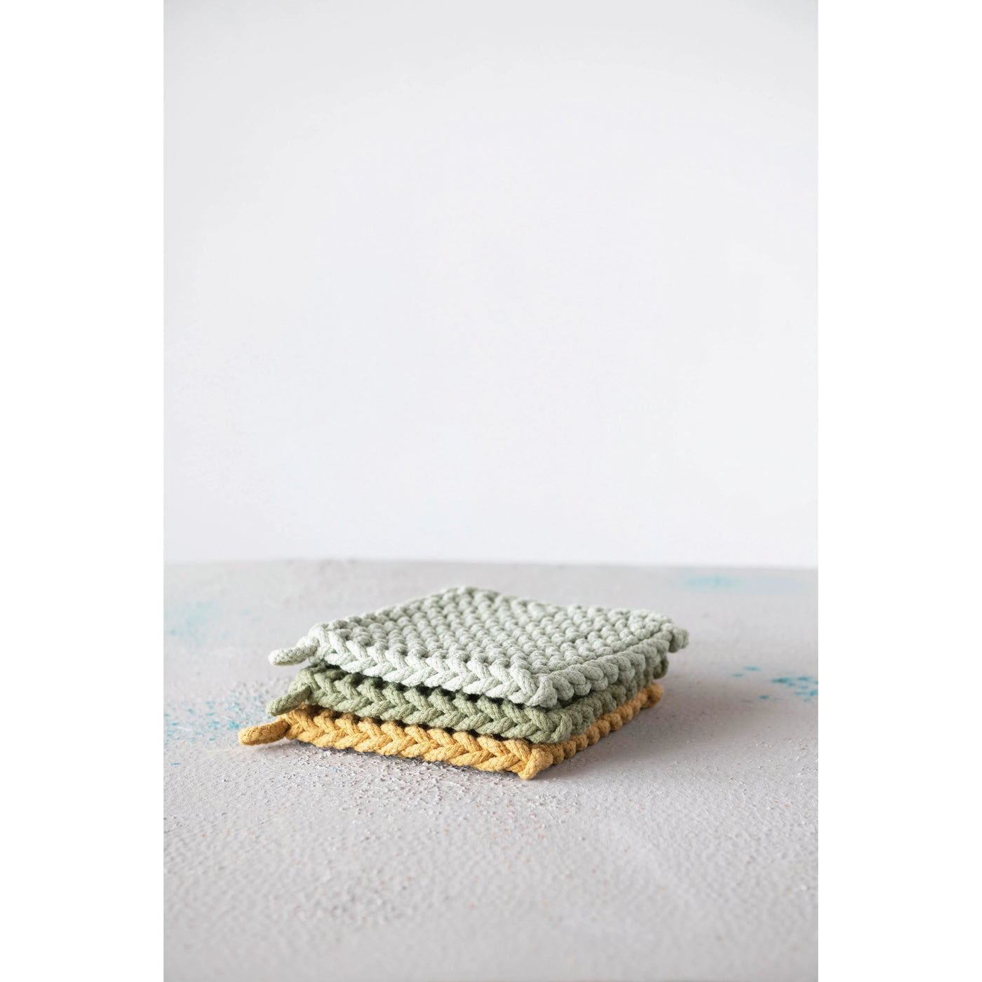 COTTON CROCHETED POT HOLDER