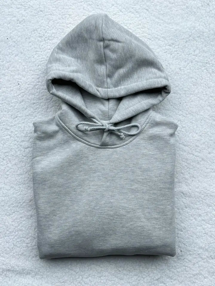 AFTERNOON GREY BASIC HOODIE