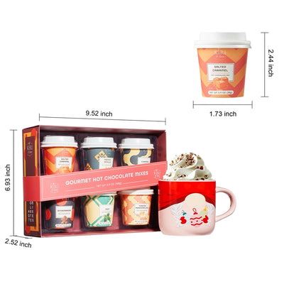 GOURMET GIFT OF MINI CUP HOT CHOCOLATES SET OF 6