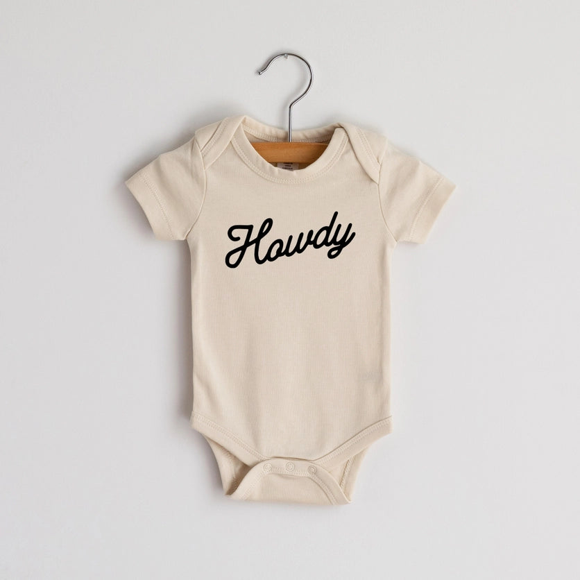 ORGANIC HOWDY ONESIE