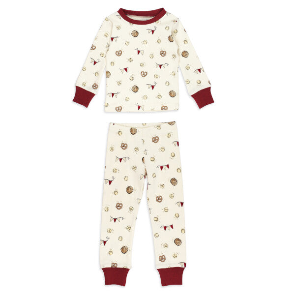 ORGANIC KIDS GAME DAY BASEBALL PJ SET