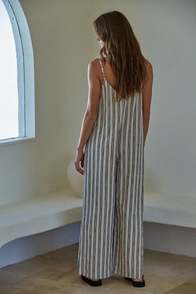 LUXE STRIPED JUMPSUIT