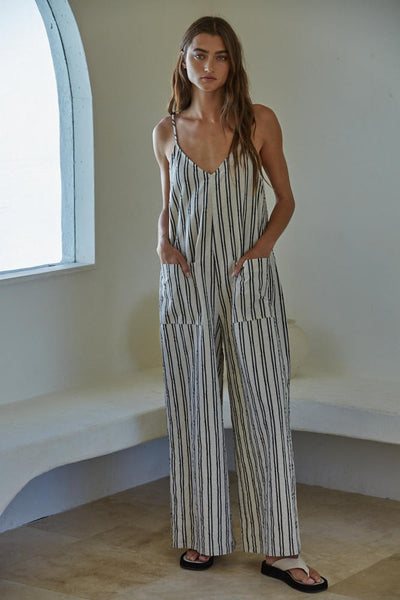 LUXE STRIPED JUMPSUIT
